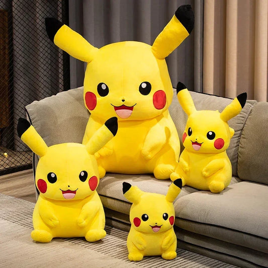 Cartoon Pikachu Plush Toy Lovely Peluche Stuffed Anime Pikachu Doll Kawaii Room Decor Soft Sofa Cushion Pillow Birthday Gifts