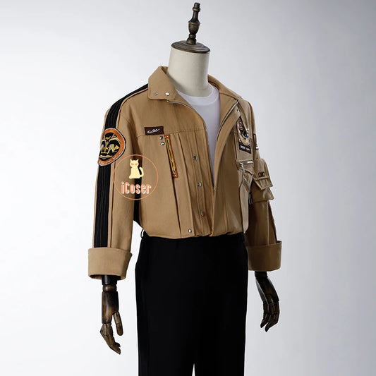 Love and Deepspace Caleb Cosplay Costume Wig Brown Flying Jacket Supersonic Uniforms Halloween Party Women Men Carnival Outfit