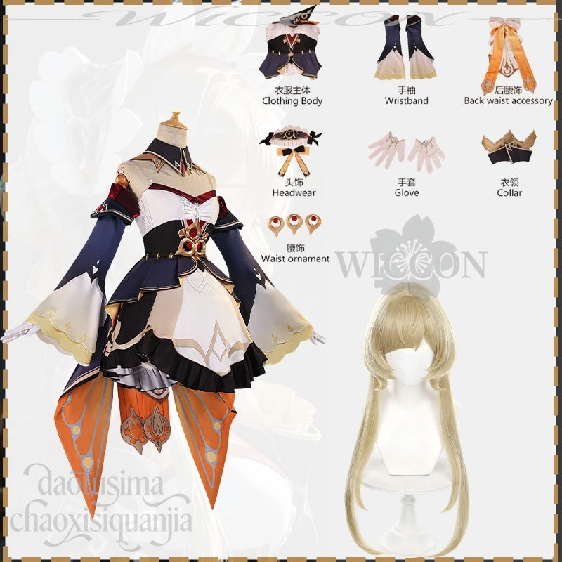 Genshin Impact Marionette Sandrone Cosplay Costume Polyester Set - suitwig / XL