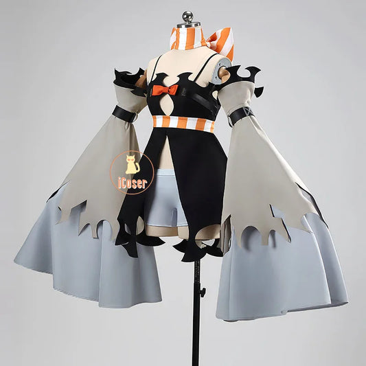 Anime Gachiakuta Amo Empool Cosplay Costume Wig Dress Uniform Tattoo Stickers Cleaners Halloween Party for Women Girls Role Play