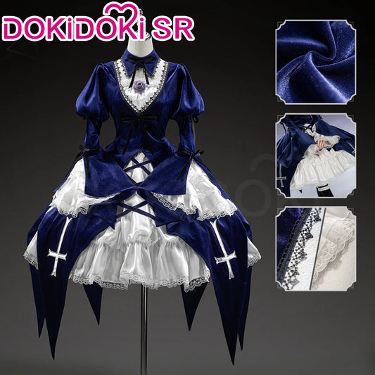 Suiginto Cosplay Costume Anime Rozen Maiden DokiDoki-SR Suigintou Women Mercury Lampe Lolita Gothic Halloween Dress Suiginto