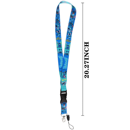 Cute Alien And Angel Credential Holder Cartoon Lanyards For Key Neck Strap For Card Badge Gym Keychain Keyring Accessories Gifts