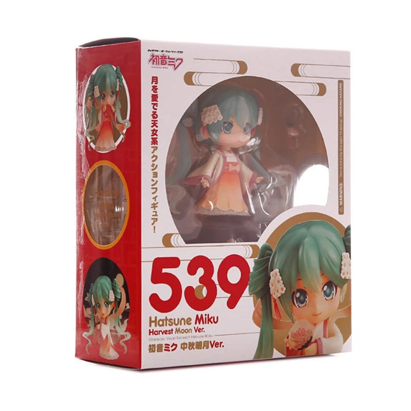 10cm/3.94in #1939 Hatsune Miku Anime Figure 15th Anniversary Strawberry Miku Action Figure #1940 Miku Collection Model Doll Toys