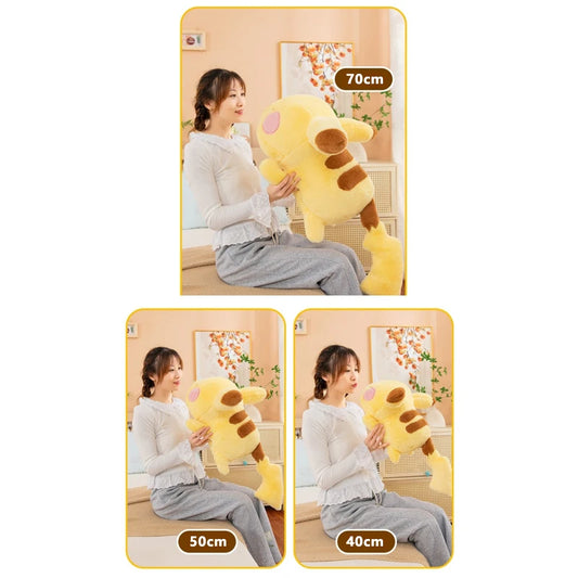 40/70cm Cartoon Large Pikachu Pillow Pokemon Plush Toys Doll Cute Ornament Stuffed Plushie Pikachued Pokémon Gift for Children
