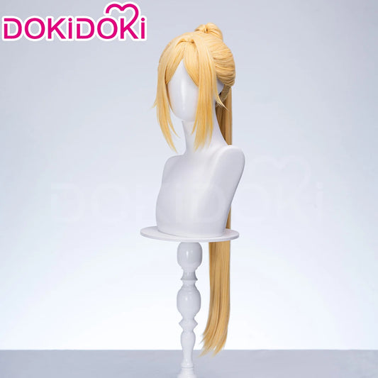 Trigger Wig Game Zenless Zone Zero DokiDoki ZZZ Trigger Cosplay Women 80cm Yellow Long Hair Free Wig Cap