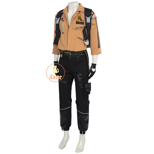 Love and Deepspace Caleb Cosplay Costume Wig Brown Flying Jacket Supersonic Uniforms Halloween Party for Women Men Outfit Props