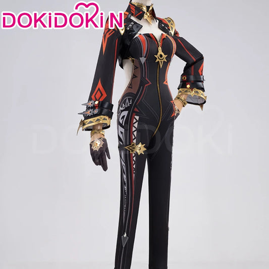 Mavuika Cosplay Costume Game Genshin Impact Cosplay【XS-3XL】DokiDoki-N Natlan Pyro Archon Mavuika Women Black Costume Plus Size
