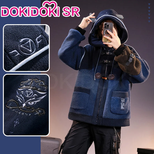 Naib Subedar Eli Clark Cosplay Costume Game Identity V DokiDoki-SR Men Daily Plush Warm Coat Naib Subedar Halloween Cosplay
