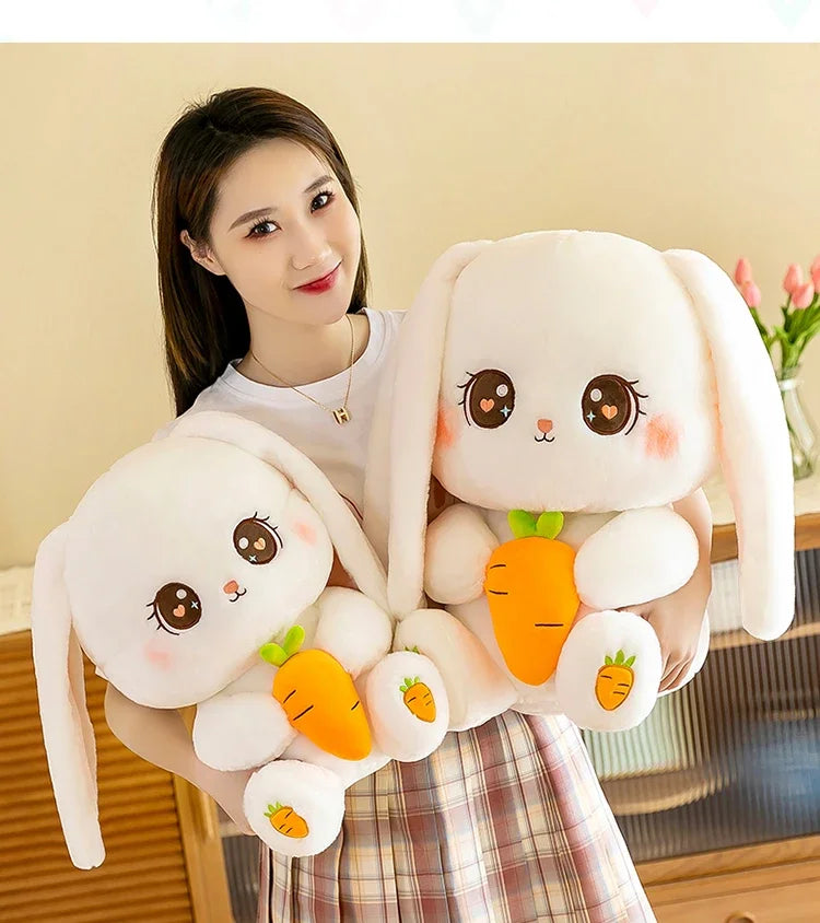 Radish Rabbit Doll Plush Toy Cute Doll Soft Stuffed Animal Sleeping Pillow Cushion Christmas Gifts for Kids and Girls