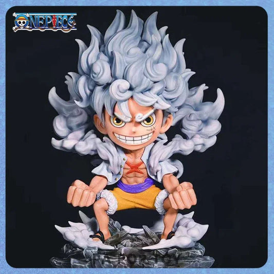 22cm One Piece Luffy Anime Figure Sun God Nika Gear 5 Luffy Figurine Pvc Action Model Statue Collectible Desk Decor Toy Gifts