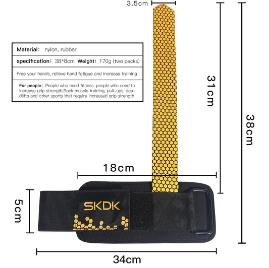 The Codex Lifting Wrist Straps for Weightlifting Bodybuilding Powerlifting Strength Training Dumbbells Deadlifts