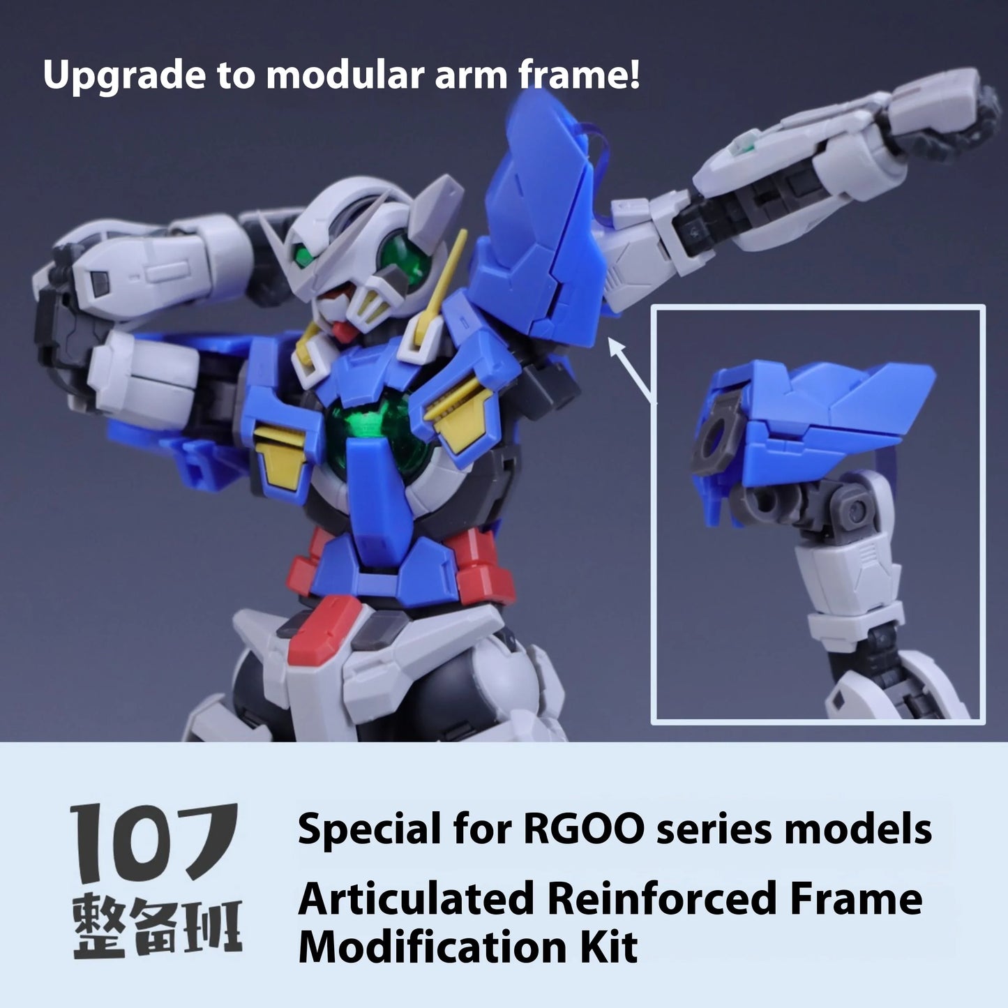 In Stock 107 Model Kits Reinforced Movable Frame Modified Parts For RG00 All Series Mobile Suit Model Details Replacement Parts