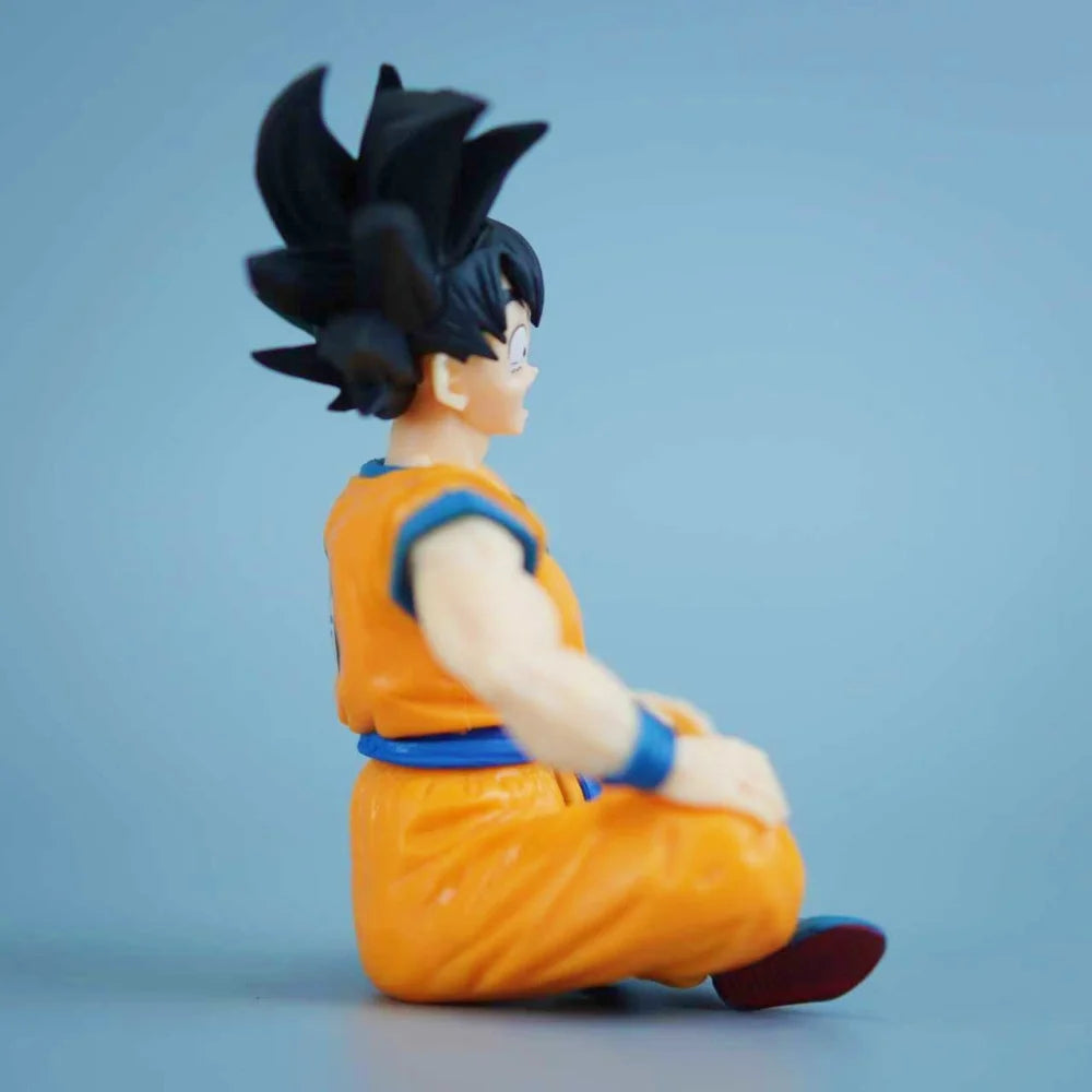 11cm Anime Dragon Ball Goku PVC Action Figure Statue Desktop Ornament Model Toy Gift