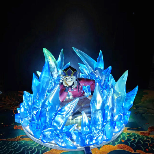 Demon Slayer Anime Doma Frozen Techniques DIY Led Effect Action Figure Kimetsu no Yaiba Domua Infinity Castle Figurine Toy Model