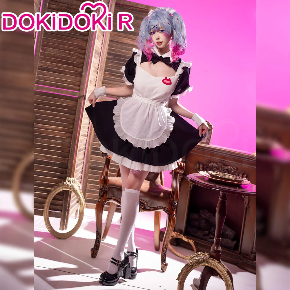 Mikuu Cosplay Costume【S-2XL】 DokiDoki-R Mikku Maid Nurse Sexy Dress Mikuu Rabbit Hole Cosplay Plus Size