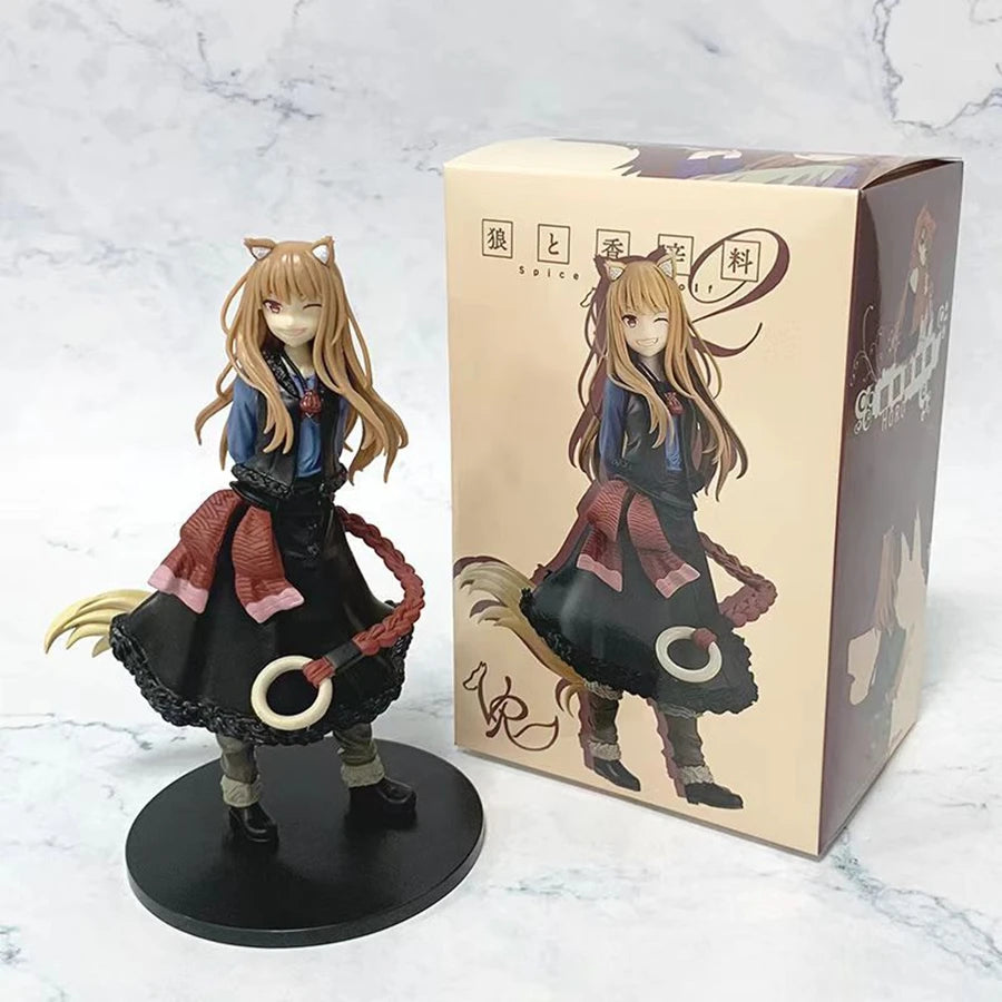 17cm Spice and Wolf: MERCHANT MEETS THE WISE WOLF Anime Figure Wolf Holo Action Figure PVC Adult Collection Model Doll Toys