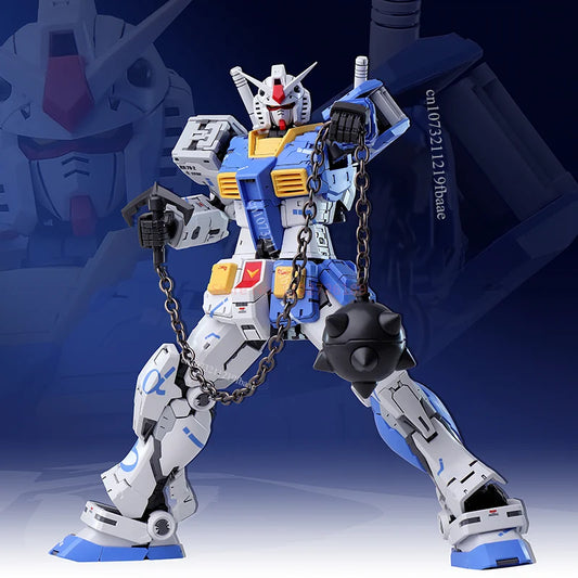 FAT CAT Model RX-78-2 2.0 RG 1/100 Kuryu Kenichi Color Assembly Model Kit Toy Asano Blue Action Figure Plastic Gifts