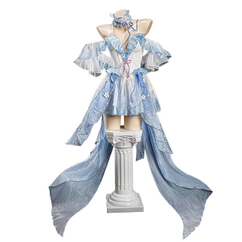 PRE SALE UWOWO Ayaka Cosplay Game Genshin Impact Fanart Ayaka Frost Waltz Cosplay Costume Halloween Costume