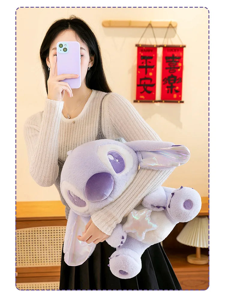 80CM Large Big Size Disney Stitch Cartoon Anime Plush Stuffed Doll Room Decoration Children Pillow Cute Peluche Ornaments Gifts