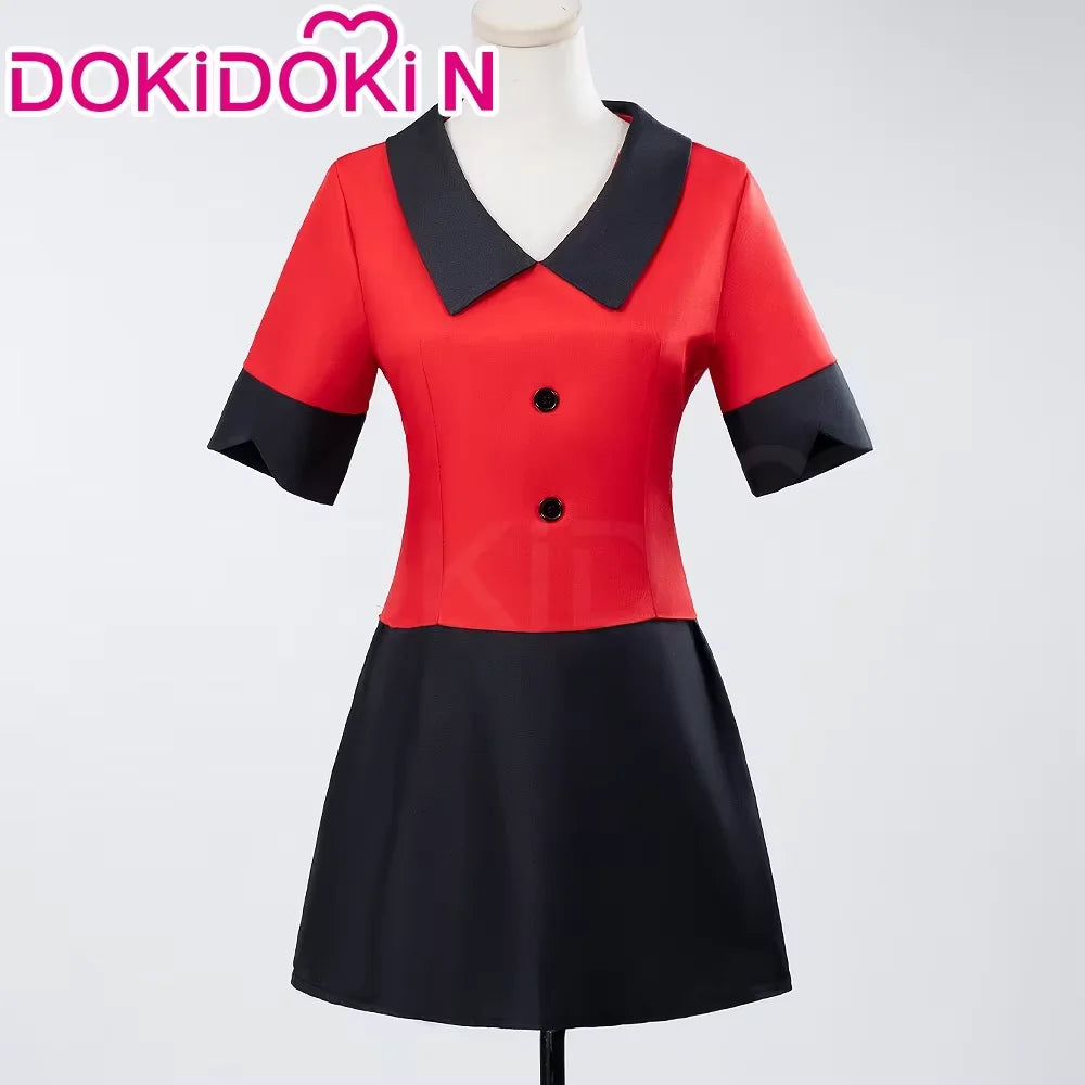 IN STOCK Charlie Vaggie Cosplay Costume Anime【S-3XL】DokiDoki-R Women Red Pajamas Charlie Morningstar Halloween Plus SIze