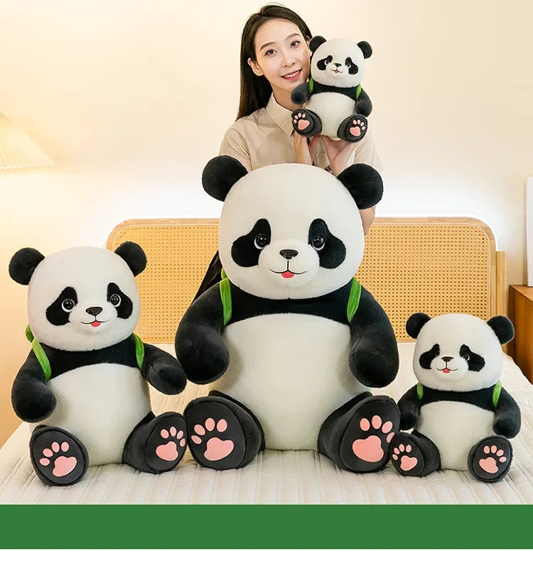 30-60cm Chinese Panda Plush Toy Chest Listing Super Full Soft Chinese National Treasure Animal Doll Children's Birthday Gift