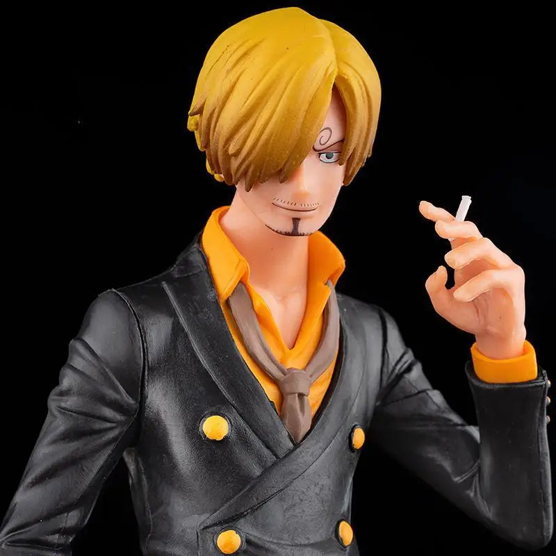 27cm Anime One Piece Vinsmoke Sanji Smoking Insert Grandista PVC Action Figures Model Dolls Toys Kids Christmas Birthday Gifts