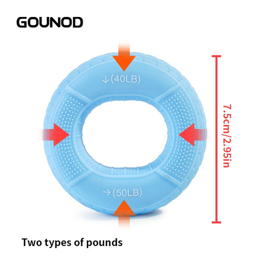 Hand Grip Strengthener Hand Finger Exerciser Forearm Rings Hand Exerciser Silicone Squeezer Grippers For Finger Physical