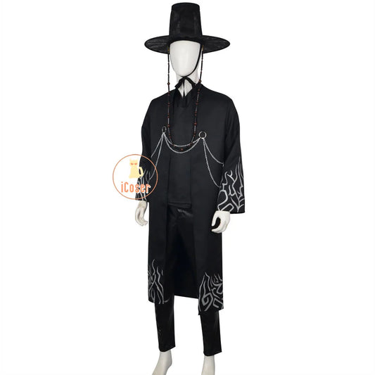 Anime KPop Demon Hunters Jinu Saja Cosplay Costume Saja Boys Black Stage Performance Outfit Baby Saja Halloween Party Women Men