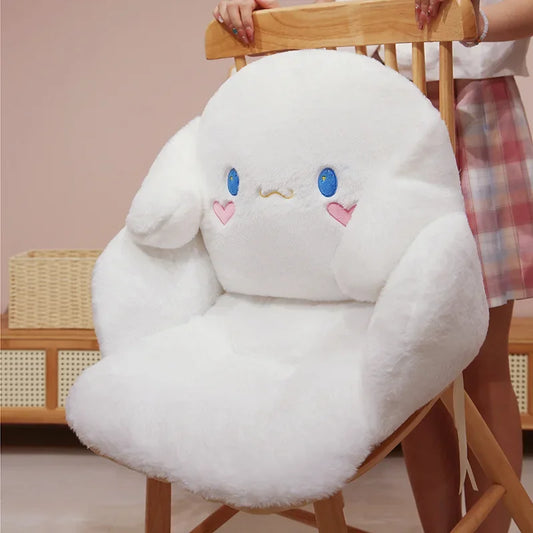 Comfortable Cinnamoroll Seat Cushion Cartoon Kuromi My Melody Sitting Cushion Dining Room Bedroom Chair Back Cushion Home Decor