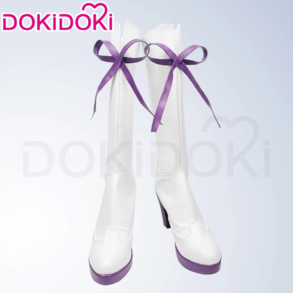IN STOCK Mejiro McQueen Toukai Teiou Daiwa Scarlet Oguri Cap Gold Ship Cosplay Shoes DokiDoki Women Long Boots Cosplay Shoes