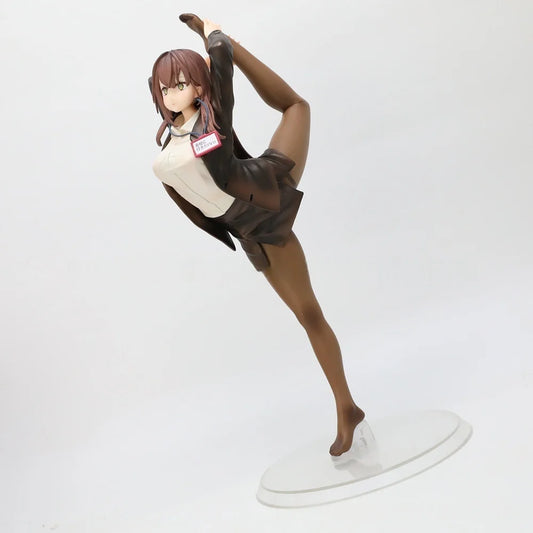 29cm Surprisingly Bendy OL-chan Who Doesn't Want To Go To Work Action Figure Model Doll Toys OL Chan Darakeru Anime Girl Figure