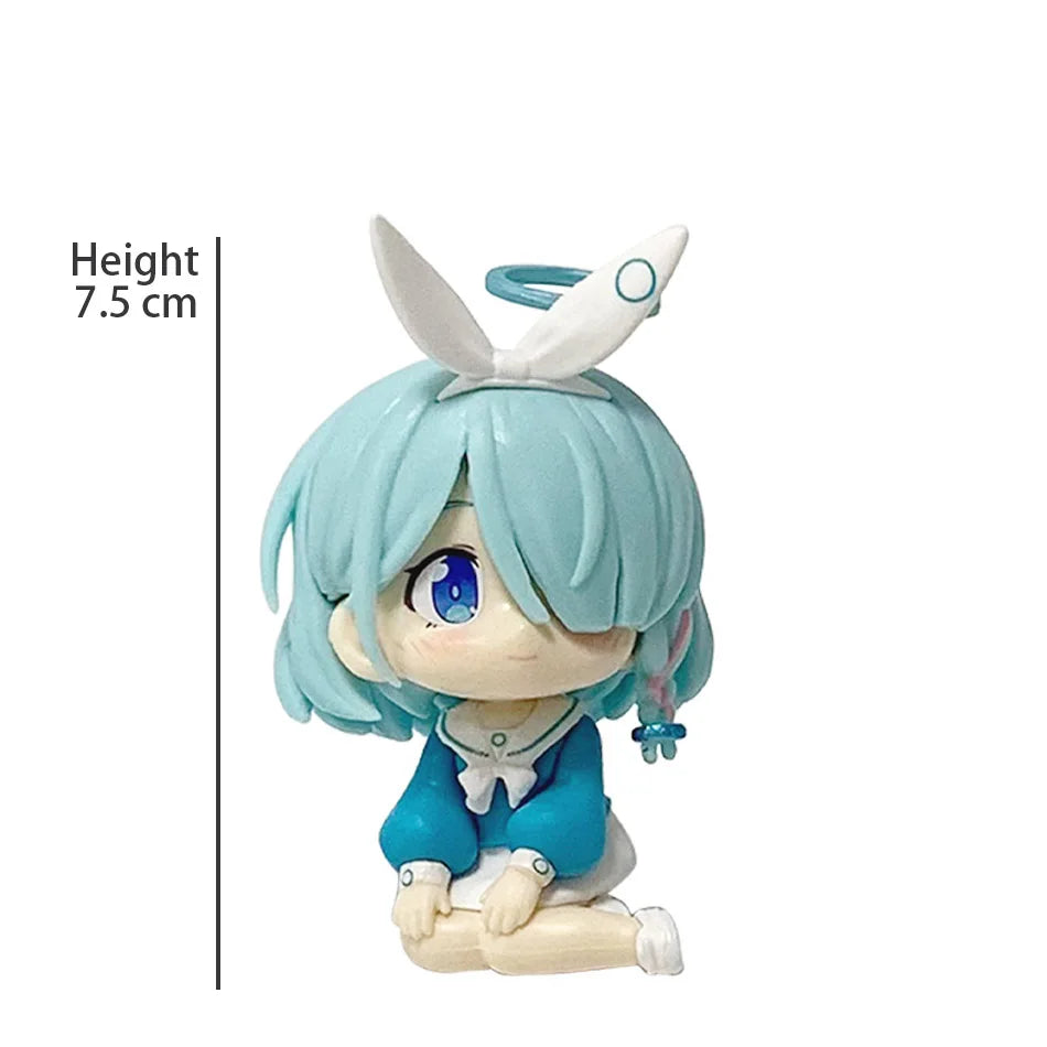 In Stock: Chibi Anime Figures - Plana / Arona Models from Blue Archive | Collectible Display Pieces, Christmas/New Year Gifts,