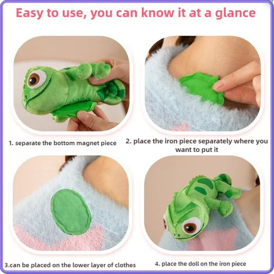 New Pascal Rapunzel Chameleon Plush Dolls 15cm Pascal Stuffed Animals Plush Doll Pascal Rapunzel Shoulder Plush Toys Kids Gifts
