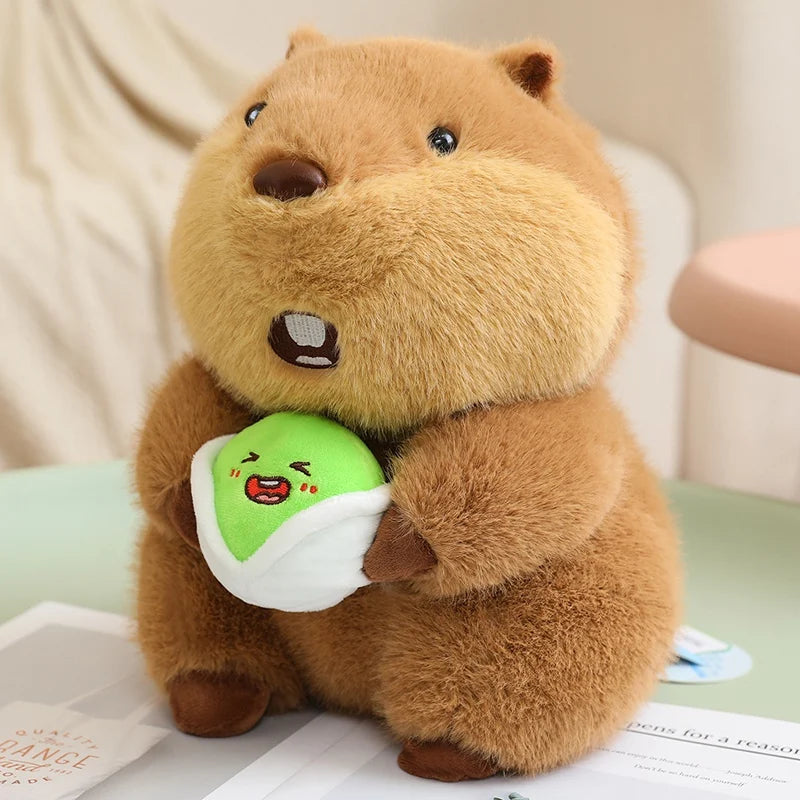 22cm Holding Nut Groundhog Plushies Cute Cartoon Marmot Soft Toy Tubby Animal Plush Groundhog For Girl Boy Present
