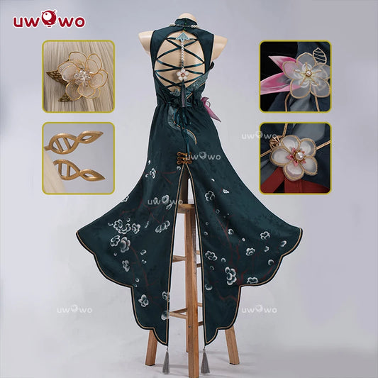PRE SALE UWOWO Ruan Mei Cosplay Honkai Star Rail Fanart Ruan Mei Ruanmei Qipao Ver. Cosplay Costume Halloween Costume