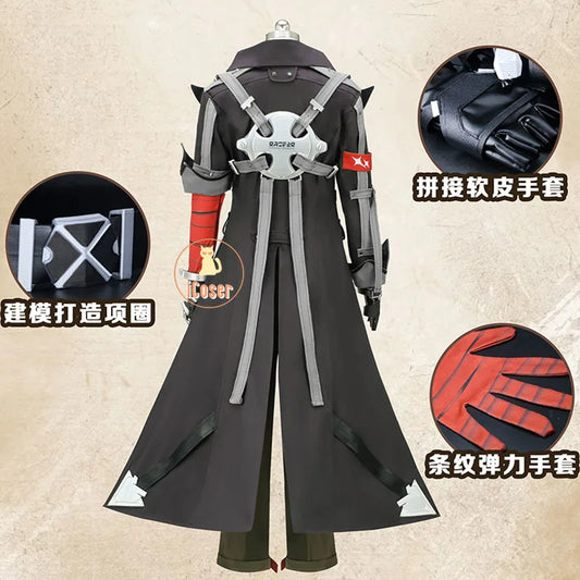 Zenless Zone Zero Komano Manato Cosplay Costume Wig Uniform Ears Spook Shack Halloween Party for Women Men Girls Role Play Props