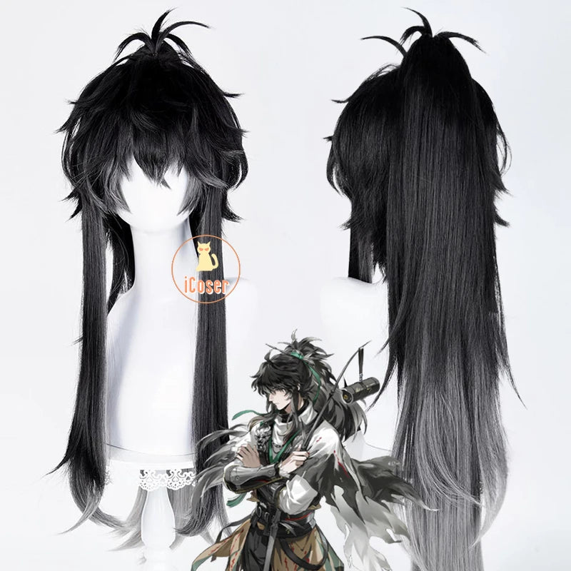 Wuthering Waves Qiuyuan Cosplay Costume Wig Uniform Headwear Game Outfit Halloween Party for Women Men Carnival Cos Props iCoser