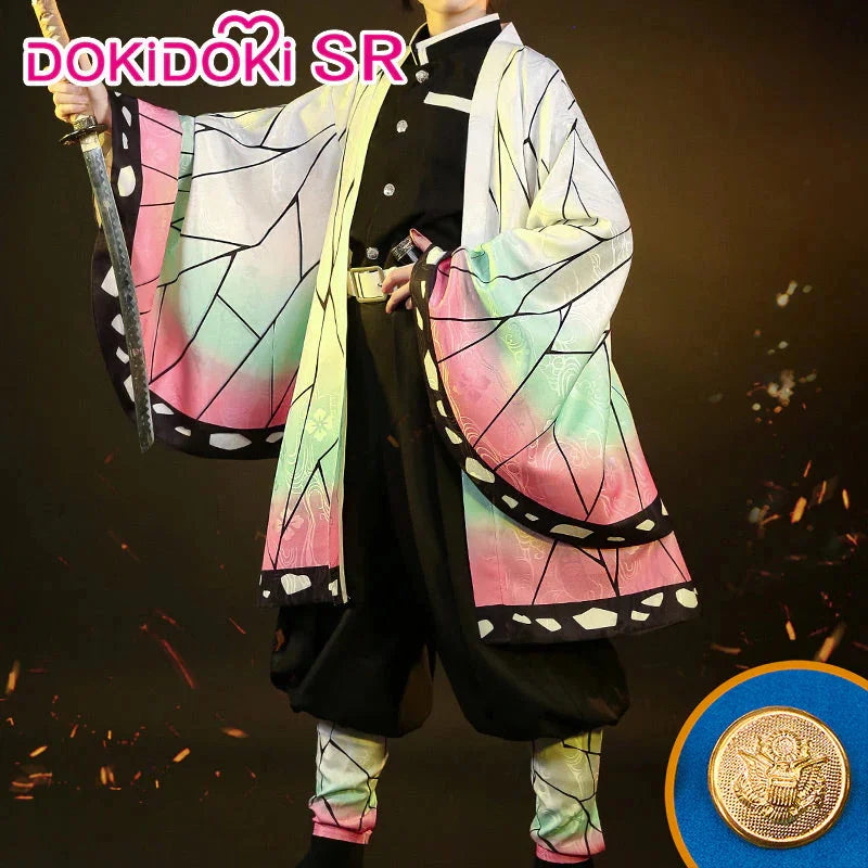 Shinobu Cosplay Costume Anime DokiDoki-SR Women Uniform Shinobu Cosplay Haori Women Halloween Costume