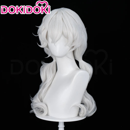 Charlotte Wiltshire Wig Game Hello Charlotte DokiDoki Women 70cm White Long Wig Charlotte Cosplay Free Cap