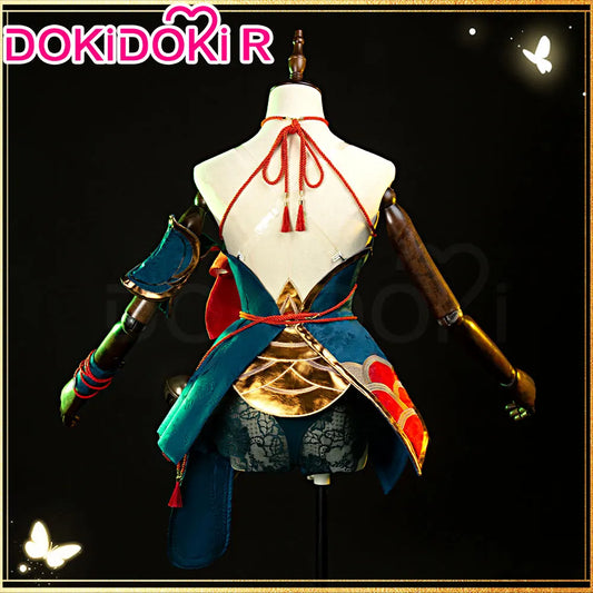 IN STOCK Ahrii Cosplay Costume Game Cosplay DokiDoki-R Ahrii Skin Sexy Women Dress The Nine-Tailed Fox Ears Halloween Costume