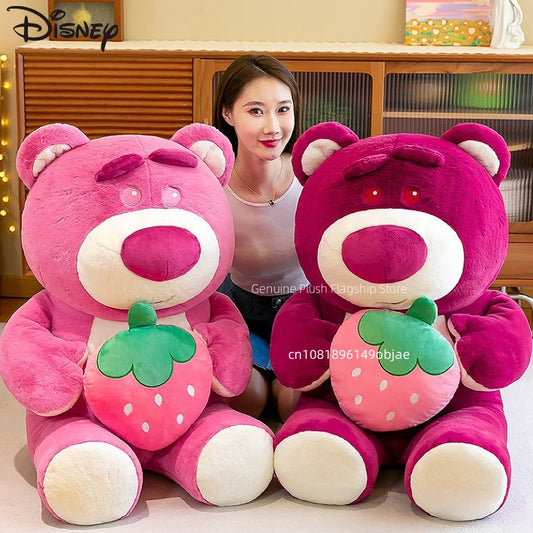 90CM Large Big Size Disney Lotso Cartoon Anime Plush Stuffed Doll Room Decoration Pillow Kawaii Plushie Ornaments Gifts