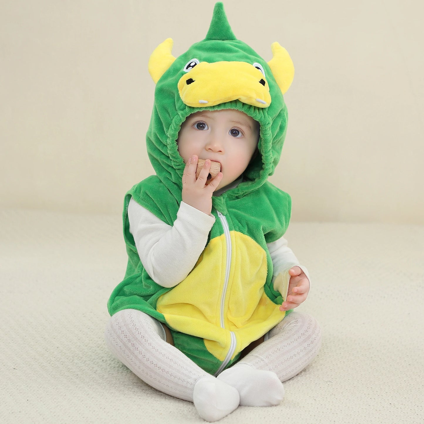 Baby Boy Romper 0 to 3 6 9 12 18 24 Months One Piece Hooded Baby Fall Outfit Newborn Girl Clothes Funny Yellow Jumpsuit Pajamas