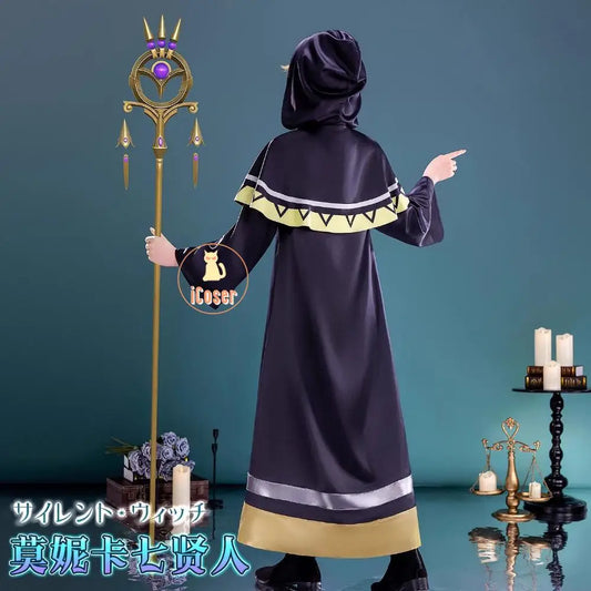 Anime Silent Witch Monica Everett Cosplay Costume Magic Robe Seven Sages Uniform Halloween Party for Women Girls Carnival Outfit