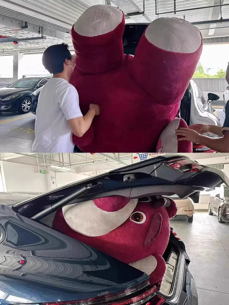 120cm Large Big Size Disney Lotso Cartoon Anime Plush Stuffed Doll Room Kawai Plushies Pillow Ornaments Children's Holiday Gifts