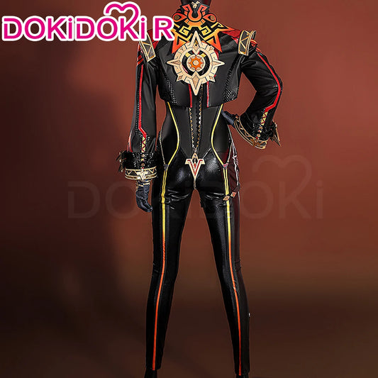 IN STOCK Mavuika Cosplay Costume Game Genshin Impact Cosplay【XS-2XL】DokiDoki-R Pyro Archon Mavuika Women Black Costume Plus Size