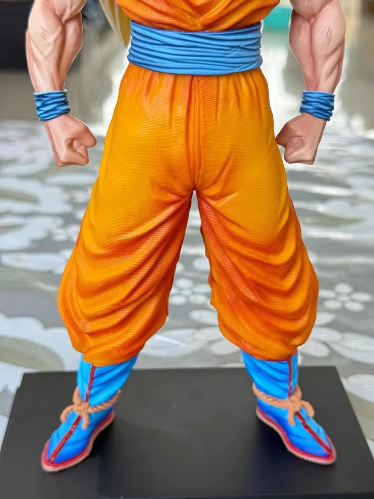 34cm Jt Statue Dragon Ball Son Goku Figurine Ssj3 Goku Figurine Super Saiyan 3 Goku Figures Decor Anime Figure Gk Statue Model