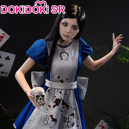 IN STOCK Alice Cosplay Costume Game Alice Madness Returns【S-3XL】DokiDoki-SR Women Halloween Dress Plus Size