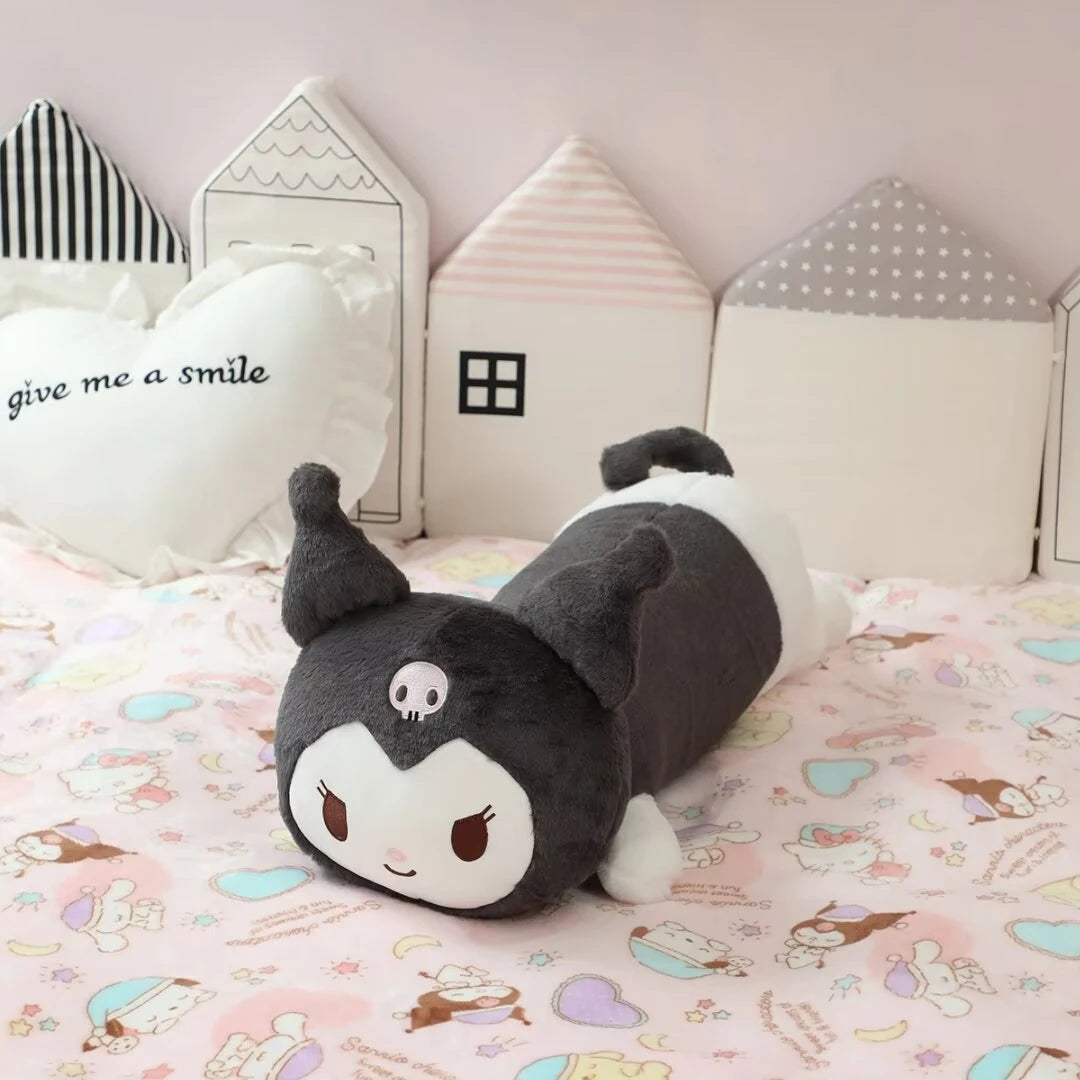 Lovely Kuromi Hello Kitty Melody Long Pillow Back Cushion Stuffed Anime Japanese Style Leg Pillow Sofa Bed Long Cushion Girl