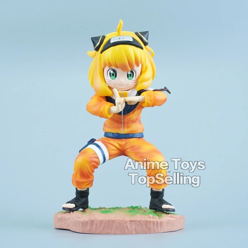 18cm/7.09in NARUTO Anime Figure Anya Forger Cosplay Naruto Action Figures Pvc Statue Collection Model Toys Gifts