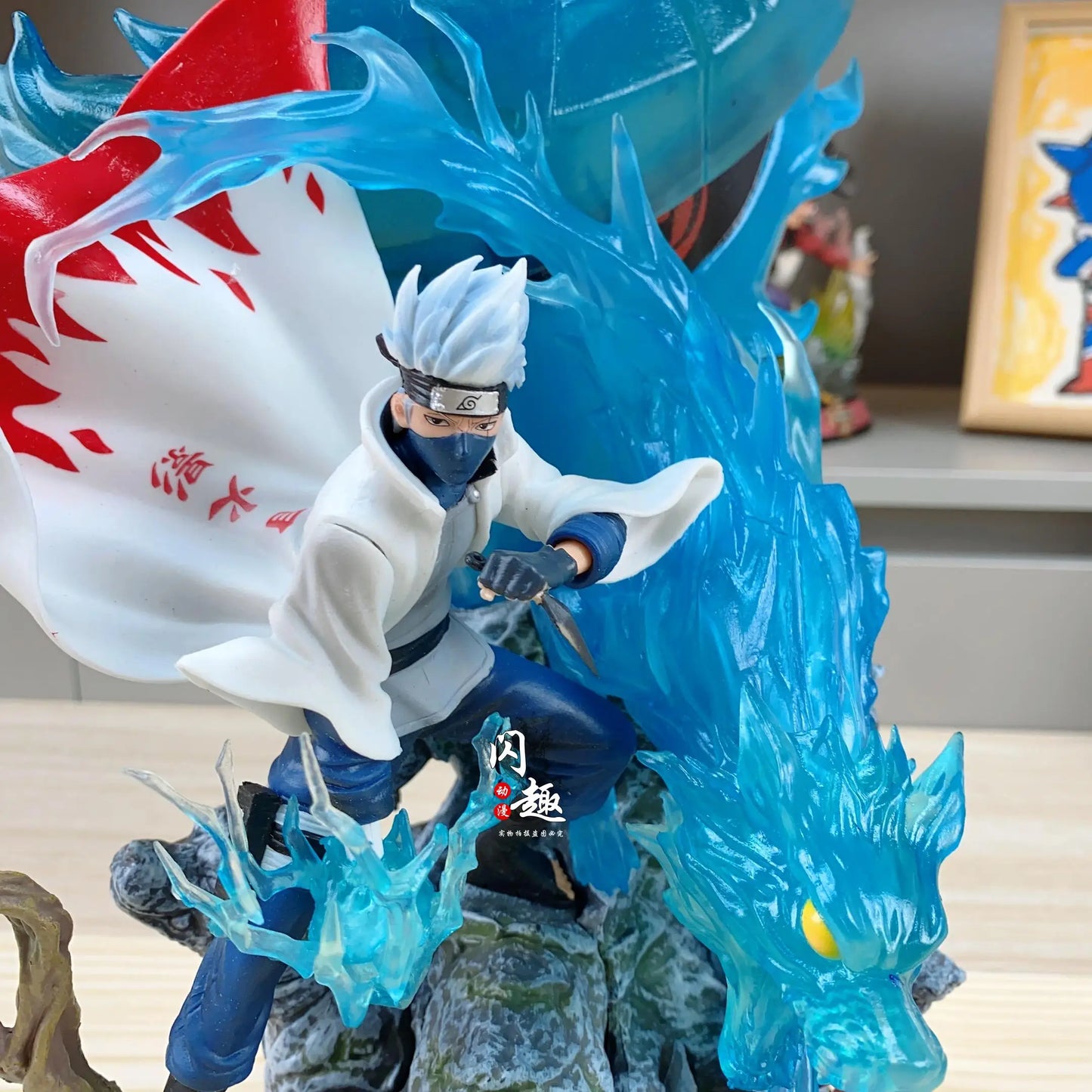 Naruto Anime Figure GK Hatake Kakashi 37cm Action Figure PVC Cartoon Characters Desktop Ornaments Friends Birthday Gifts Toys